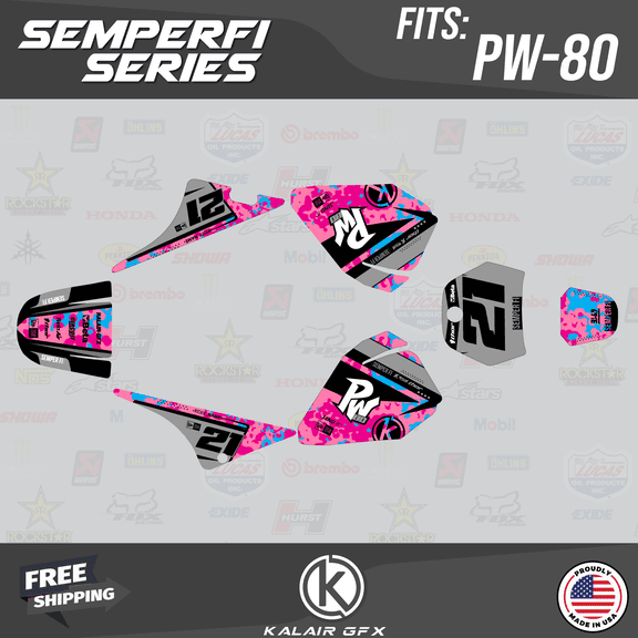 Kalair GFX Graphics Kit for Yamaha PW80 (1990-2008) Semperfi Series