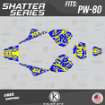 thumbnail image 1 of Kalair GFX Graphics Kit for Yamaha PW80 (1990-2008) Shatter Series, 1 of 5