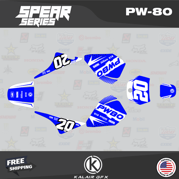 Kalair GFX Graphics Kit for Yamaha PW80 (1990-2008) Spear Series