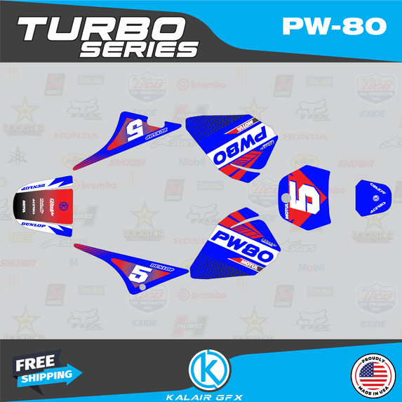 Kalair GFX Graphics Kit for Yamaha PW80 (1990-2008) Turbo Series