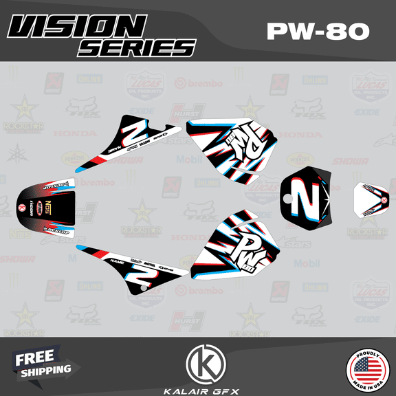 Kalair GFX Graphics Kit for Yamaha PW80 (1990-2008) Vision Series