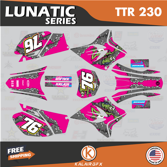 Kalair GFX Graphics Kit for Yamaha TT-R230 (2005-2023) Lunatic Series