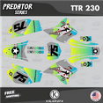 thumbnail image 1 of Kalair GFX Graphics Kit for Yamaha TT-R230 (2005-2023) Predator Series, 1 of 5