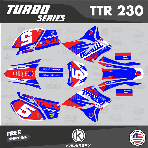 Kalair GFX Graphics Kit for Yamaha TT-R230 (2005-2023) Turbo Series