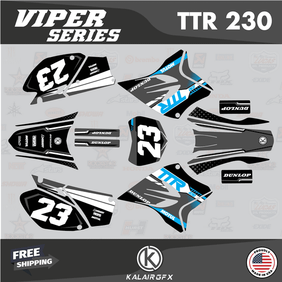 Kalair GFX Graphics Kit for Yamaha TT-R230 (2005-2023) Viper Series