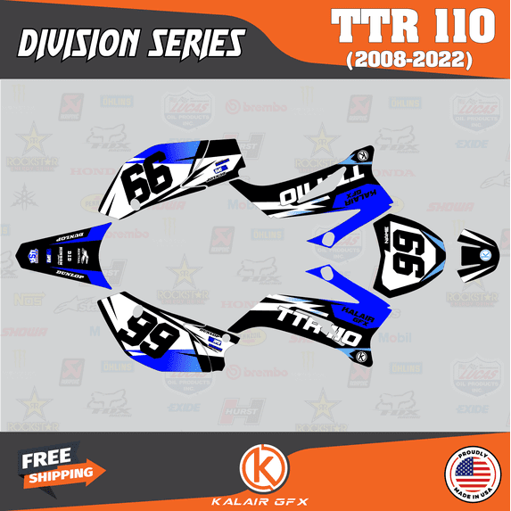 Kalair GFX Graphics Kit for Yamaha TTR110 (2008-2023) Division Series