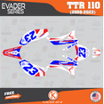 thumbnail image 1 of Kalair GFX Graphics Kit for Yamaha TTR110 (2008-2023) Evader Series, 1 of 5