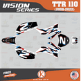 thumbnail image 1 of Kalair GFX Graphics Kit for Yamaha TTR110 (2008-2023) Vision Series, 1 of 5