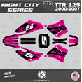 thumbnail image 1 of Kalair GFX Graphics Kit for Yamaha TTR125 (2000-2007) Nightcity Series, 1 of 5