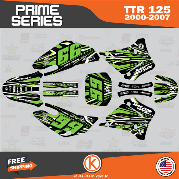 Kalair GFX Graphics Kit for Yamaha TTR125 (2000-2007) Prime Series
