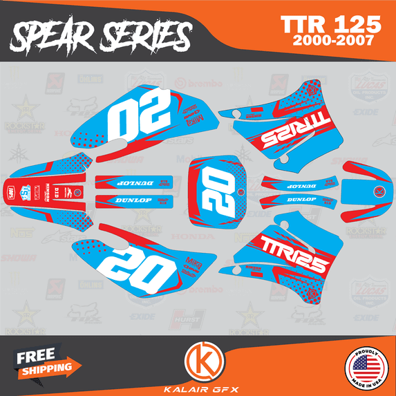 Kalair GFX Graphics Kit for Yamaha TTR125 (2000-2007) Spear Series