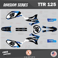 thumbnail image 1 of Kalair GFX Graphics Kit for Yamaha TTR125 (2008-2023) Division Series, 1 of 5