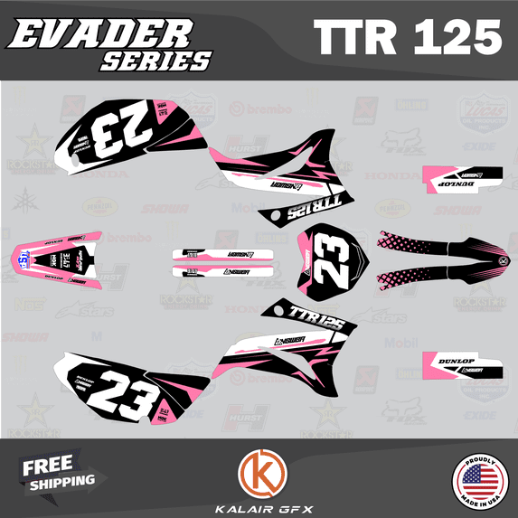 Kalair GFX Graphics Kit for Yamaha TTR125 (2008-2023) Evader Series
