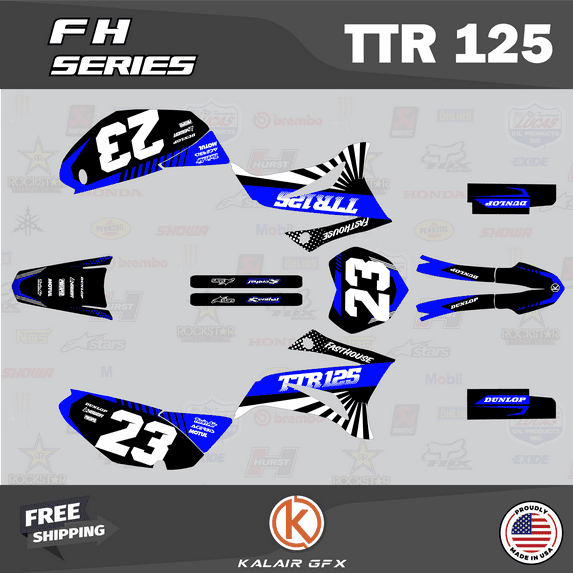 Kalair GFX Graphics Kit for Yamaha TTR125 (2008-2023) Fh Series