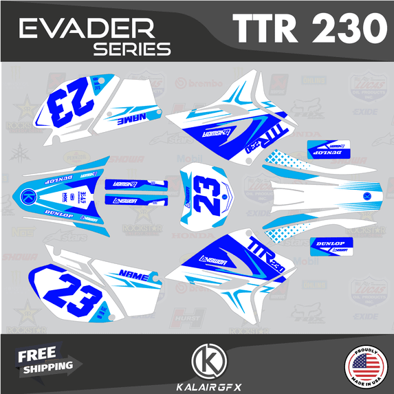 Kalair GFX Graphics Kit for Yamaha TTR230 (2005+) Evader Series