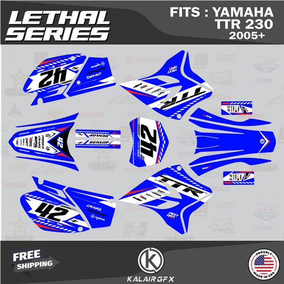 Kalair GFX Graphics Kit for Yamaha TTR230 (2008-2013) Lethal Series