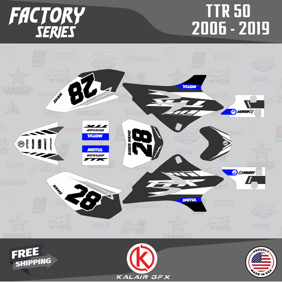 Kalair GFX Graphics Kit for Yamaha TTR50 (2006-2023) Factory Series