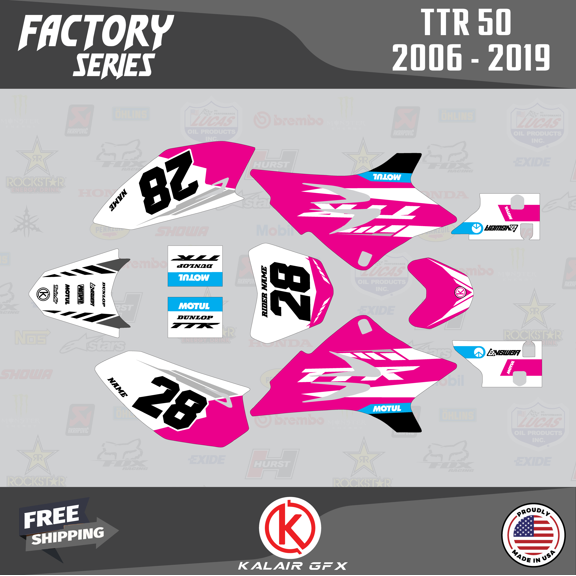 Kalair GFX Graphics Kit for Yamaha TTR50 (2006-2023) Factory Series