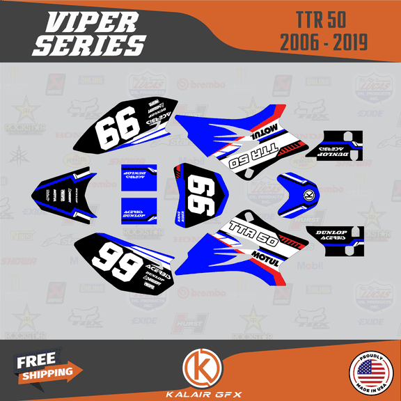 Kalair GFX Graphics Kit for Yamaha TTR50 (2006-2023) Viper Series