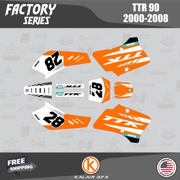 Kalair GFX Graphics Kit for Yamaha TTR90 (2000-2008) Factory Series