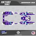 thumbnail image 1 of Kalair GFX Graphics Kit for Yamaha WARRIOR 350 (All Years) Factory Series, 1 of 5