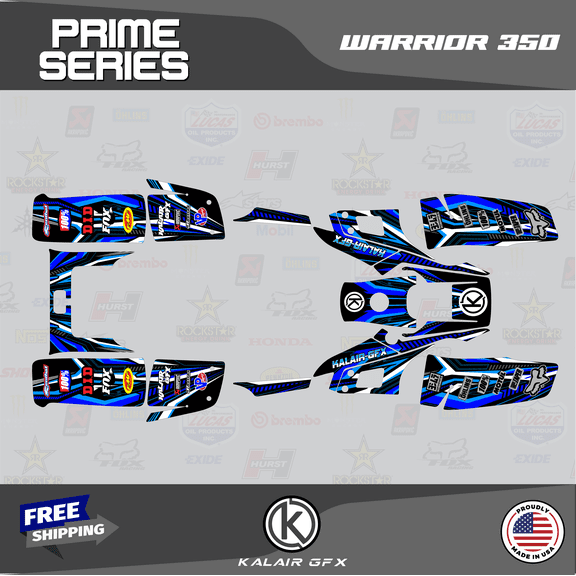 Kalair GFX Graphics Kit for Yamaha WARRIOR 350 (All Years) Prime Series