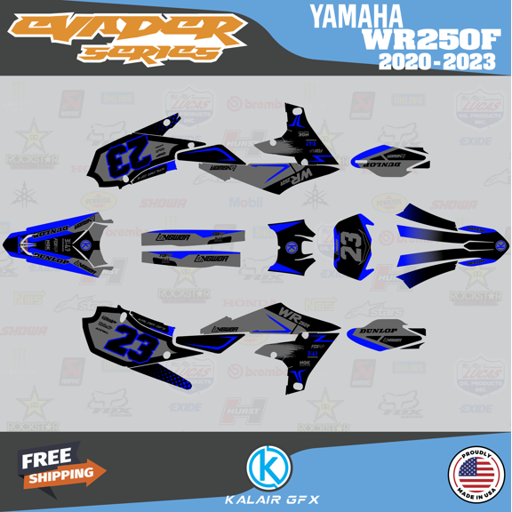 Kalair GFX Graphics Kit for Yamaha WR250F (2020-2023) Evader Series