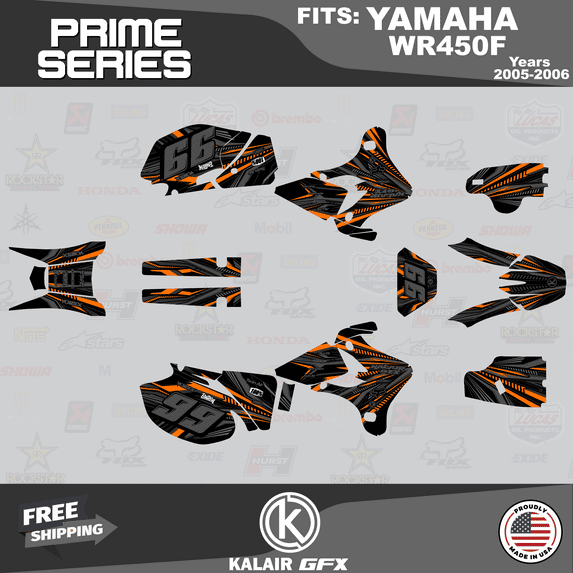 Kalair GFX Graphics Kit for Yamaha WR 450F (2005-2006) Prime Series