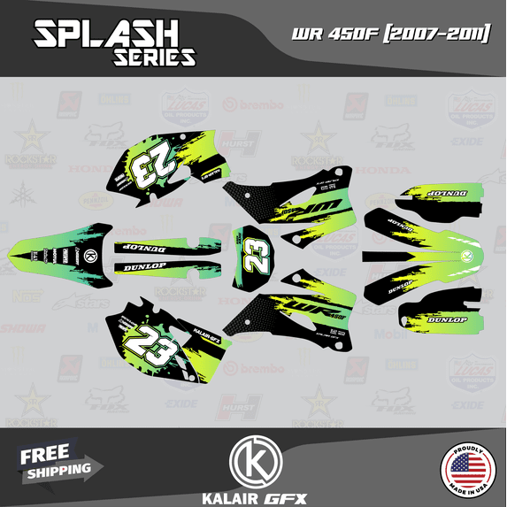 Kalair GFX Graphics Kit for Yamaha WR450F (2007-2011) Splash Series