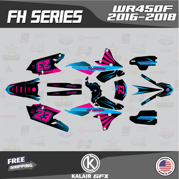 Kalair GFX Graphics Kit for Yamaha WR450F (2016-2018) Fh Series