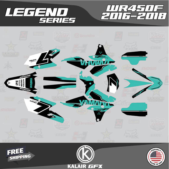 Kalair GFX Graphics Kit for Yamaha WR450F (2016-2018) Legend Series