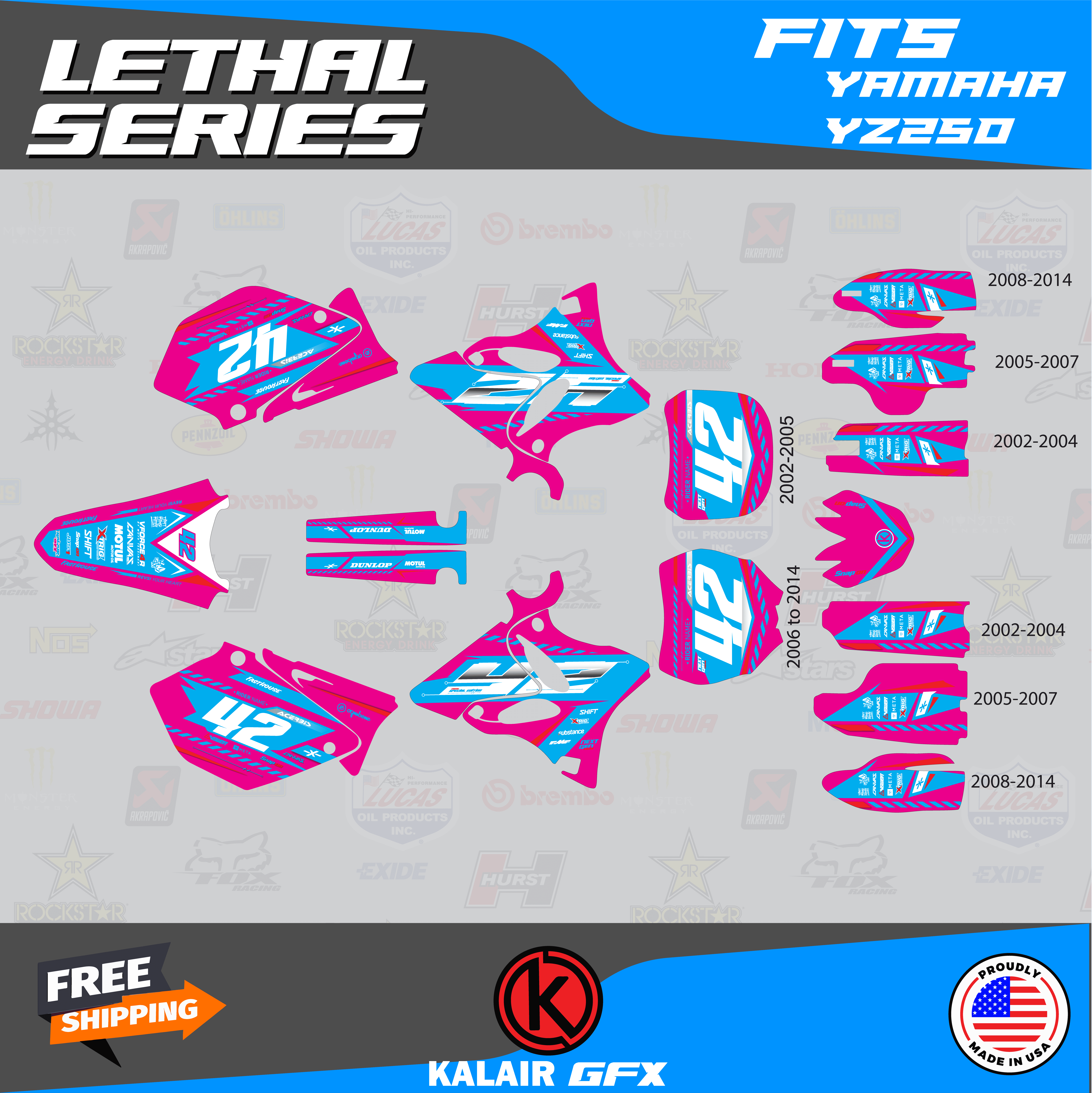 Acerbis Side Panels Yamaha YZ250F / YZ450F 2006-2009 - Cycle Gear