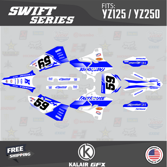 Kalair GFX Graphics Kit for Yamaha YZ250 (2015-2021) Swift Series