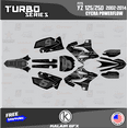thumbnail image 1 of Kalair GFX Graphics Kit for Yamaha YZ250 CYCRA POWERFLOW RESTYLED (2002-2014) Turbo Series, 1 of 5