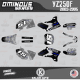 thumbnail image 1 of Kalair GFX Graphics Kit for Yamaha YZ250F (2003-2005) Ominous Series, 1 of 5