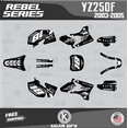 thumbnail image 1 of Kalair GFX Graphics Kit for Yamaha YZ250F (2003-2005) Rebel Series, 1 of 5