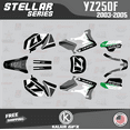 thumbnail image 1 of Kalair GFX Graphics Kit for Yamaha YZ250F (2003-2005) Stellar Series, 1 of 5