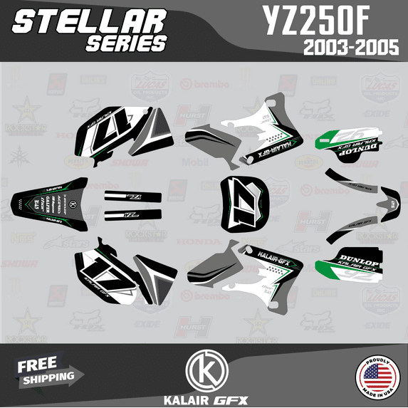 Kalair GFX Graphics Kit for Yamaha YZ250F (2003-2005) Stellar Series