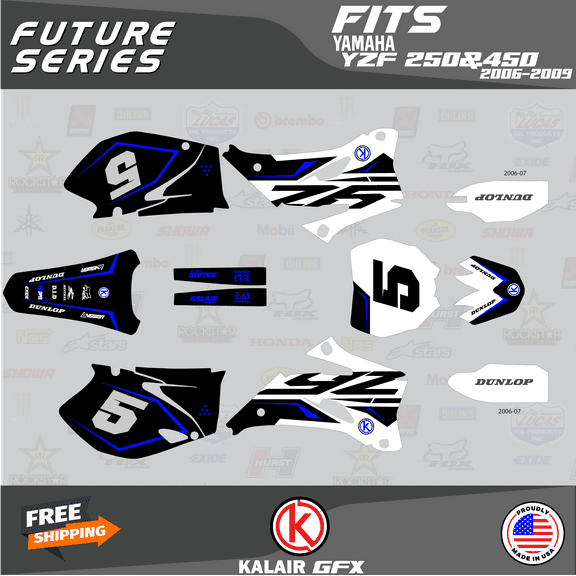 Kalair GFX Graphics Kit for Yamaha YZ250F (2008-2009) Future Series