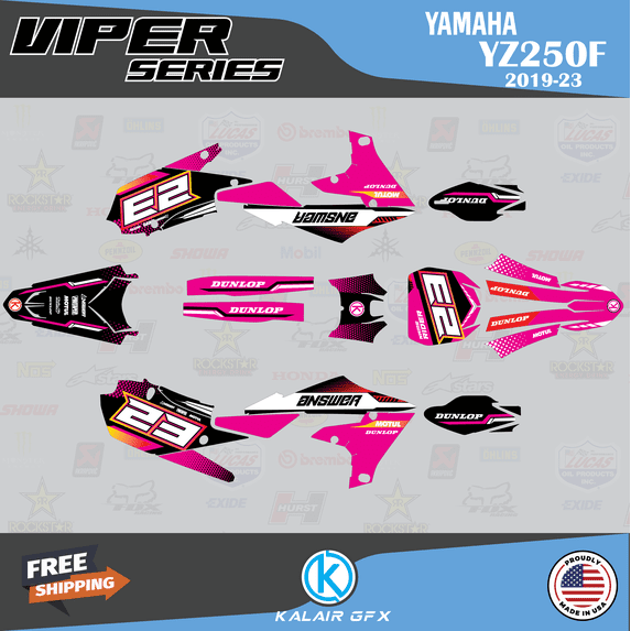 Kalair GFX Graphics Kit for Yamaha YZ250F (2019-2023) Viper Series