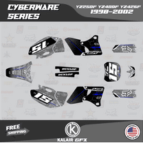 Kalair GFX Graphics Kit for Yamaha YZ426F (1998-2002) Cyberware Series