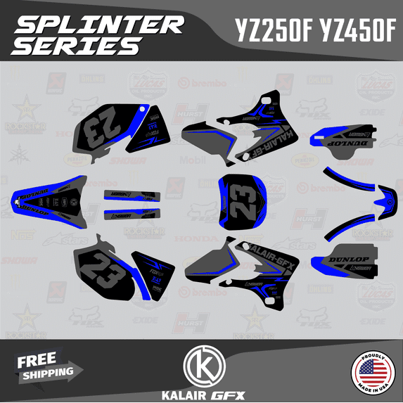 Kalair GFX Graphics Kit for Yamaha YZ450F (2003-2005) Splinter Series