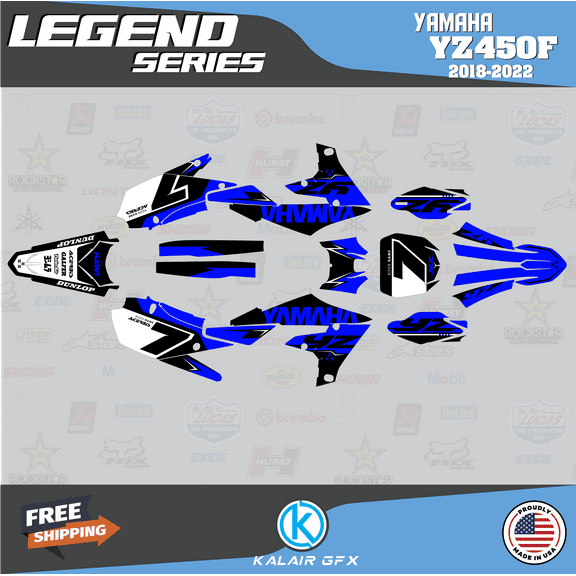 Kalair GFX Graphics Kit for Yamaha YZ450F (2018-2022) Legend Series