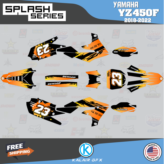 Kalair GFX Graphics Kit for Yamaha YZ450F (2018-2022) Splash Series