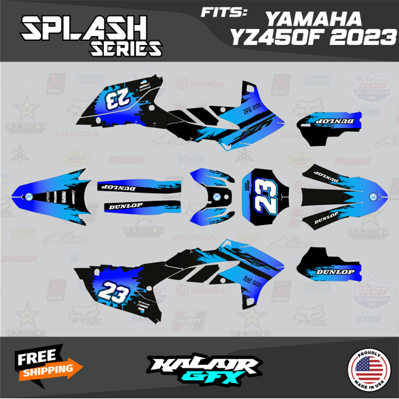Kalair GFX Graphics Kit for Yamaha YZ450F (2023) Splash Series