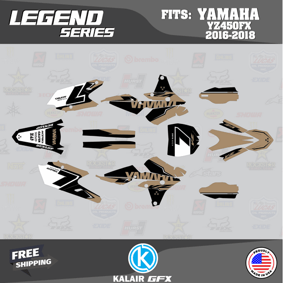 Kalair GFX Graphics Kit for Yamaha YZ450FX (2016-2018) Legend Series