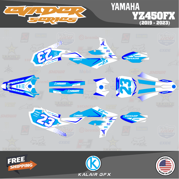 Kalair GFX Graphics Kit for Yamaha YZ450FX (2019-2023) Evader Series