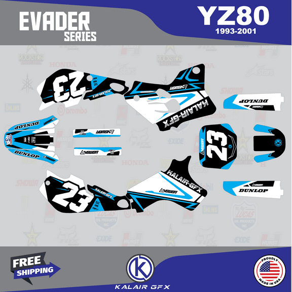 Kalair GFX Graphics Kit for Yamaha YZ80 (1993-2001) Evader Series