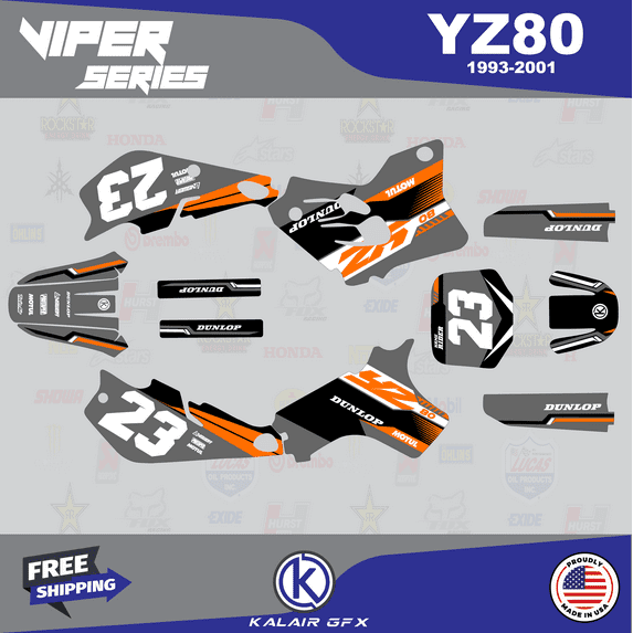 Kalair GFX Graphics Kit for Yamaha YZ80 (1993-2001) Viper Series
