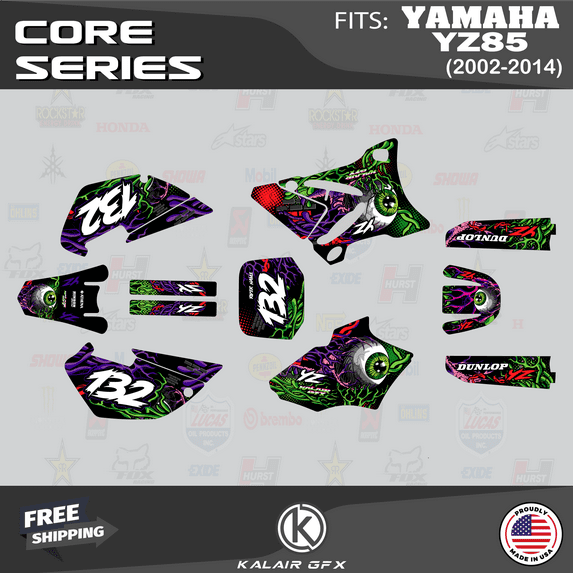 Kalair GFX Graphics Kit for Yamaha YZ85 (2002-2014) Core Series